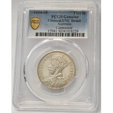 AUSTRALIA 1934/5 . FLORIN . CENTENARY . PCGS GENUINE